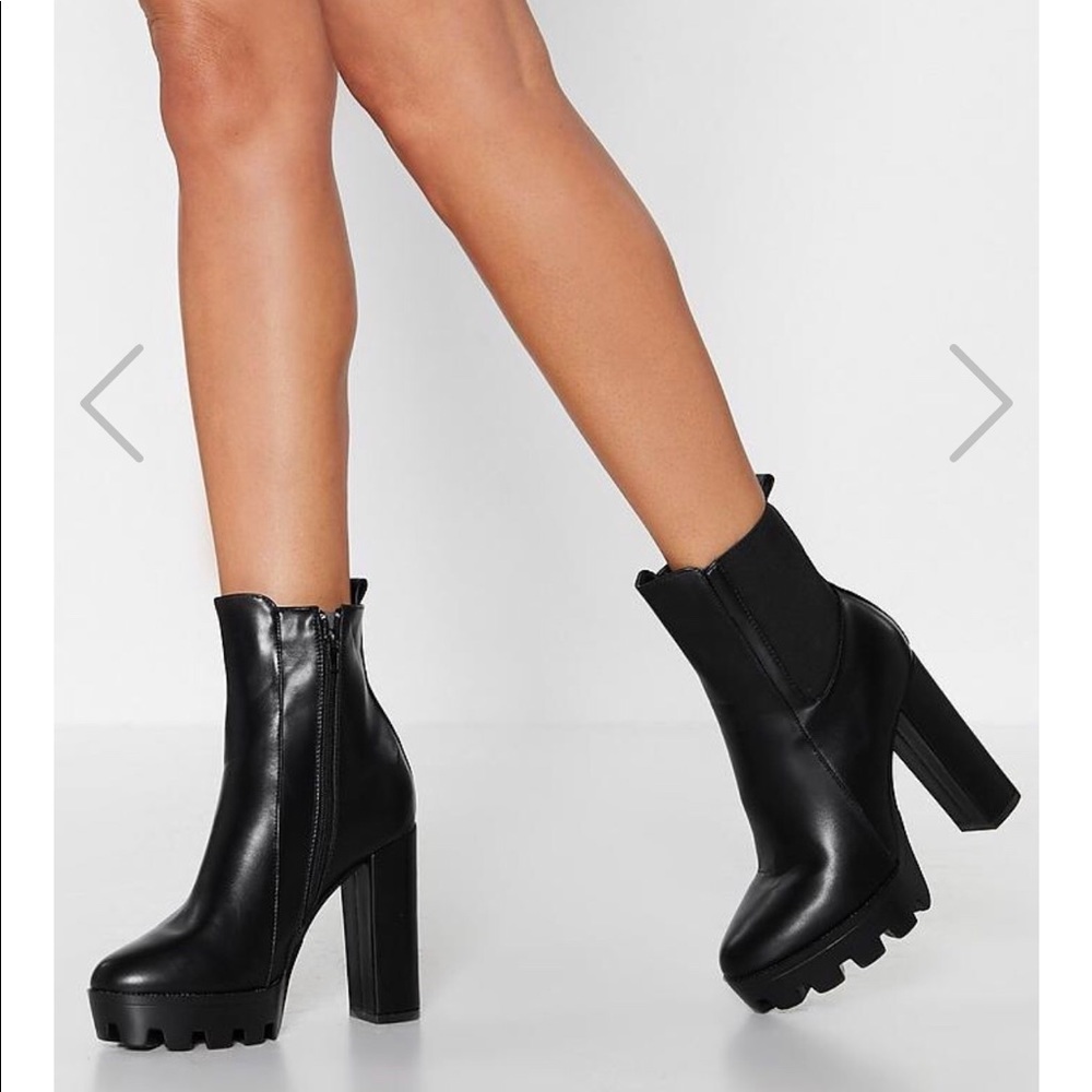 Nasty Gal Cleated Chelsea Boot